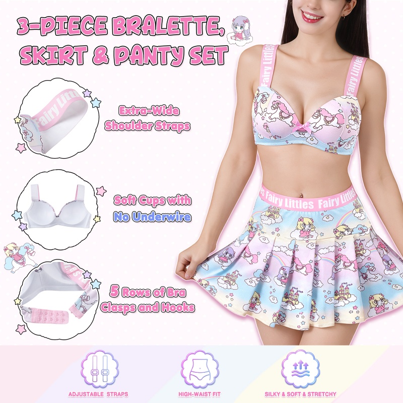 Fairy Littles in Dreamland Sporty Bralette Skirt Set
