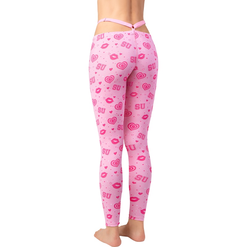 Y2K Thong Strap Hot Lips Sissy Camel Toe Pad Yoga Pants Leggings