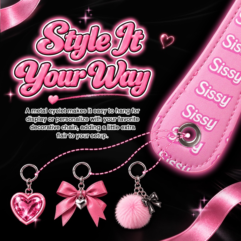 SissyUniversity Faux Leather Sissy Heart-shaped Paddle