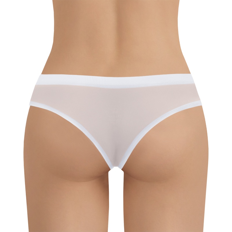 Camel Toe Tucking Gaff Brazilian Cheeky Panties White