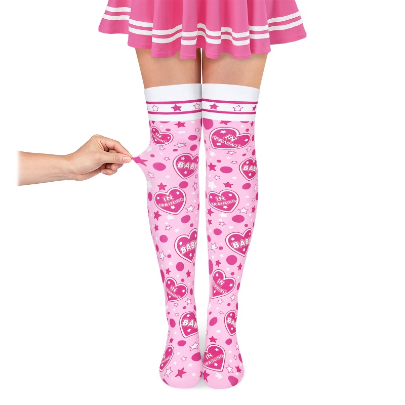 Baby in Training Over-the-Knee Silk Stockings