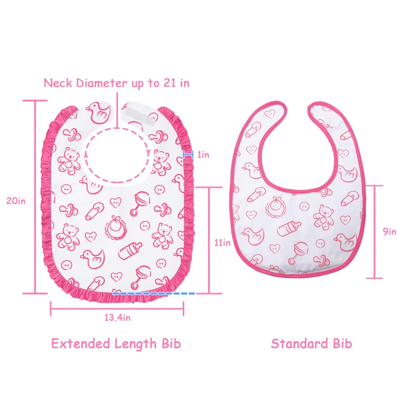 Little Nursery Big Baby Ruffle Bib