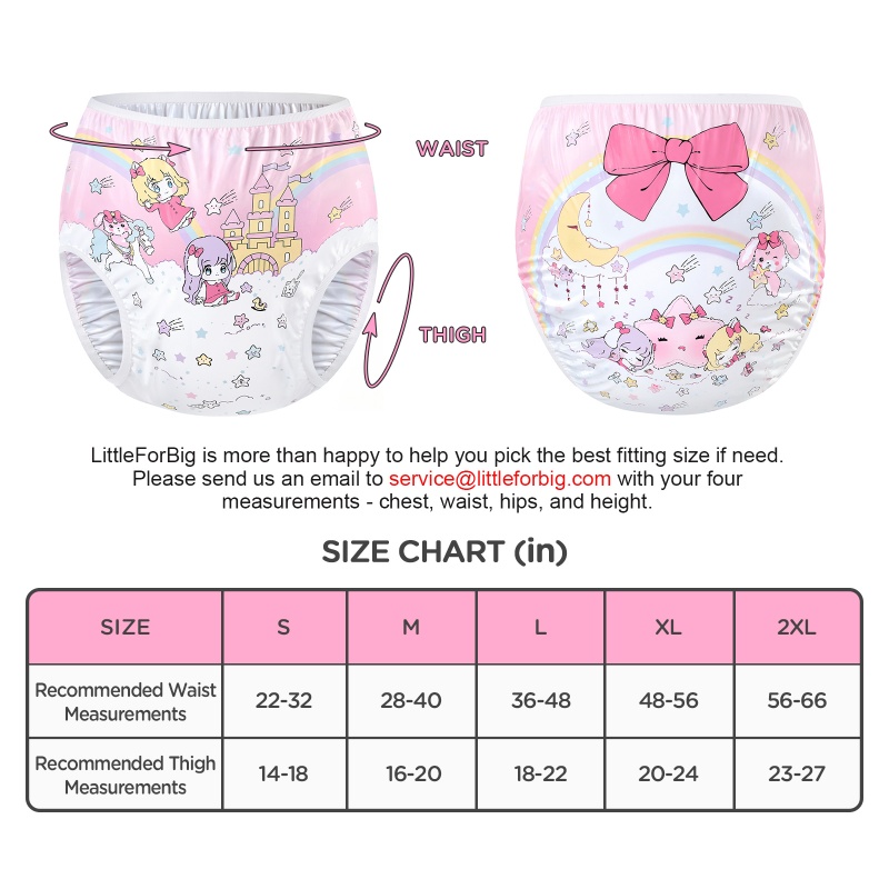 Littles in Dreamland Adult Plastic Pull-On Diaper Pants Cover
